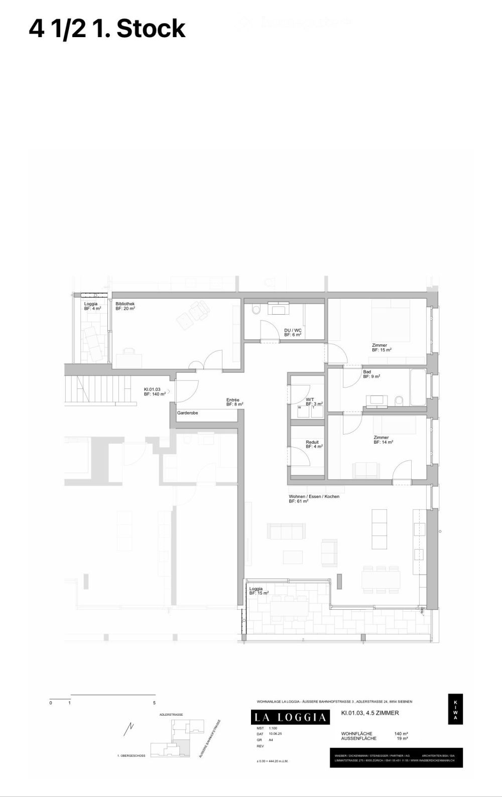 Erstvermietung Neubau "la Loggia- Siebnen" 4.5 Zi  34 Min vom HB Zürich -  Bild 3