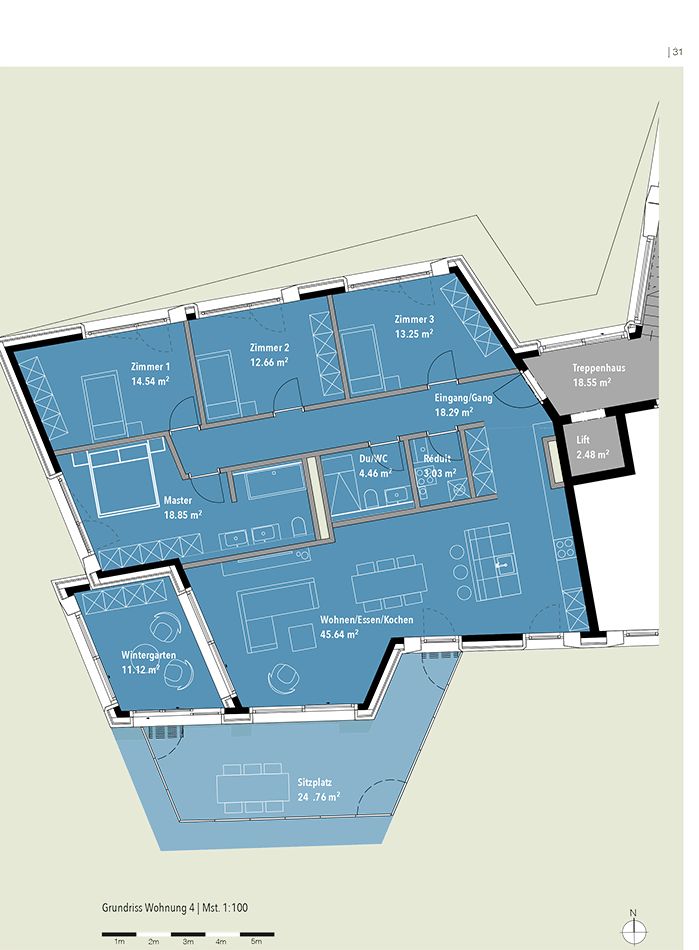 Exklusive Geschosswohnung mit unverbaubarer Aussicht. Neue Preise - B4 -  Bild 5