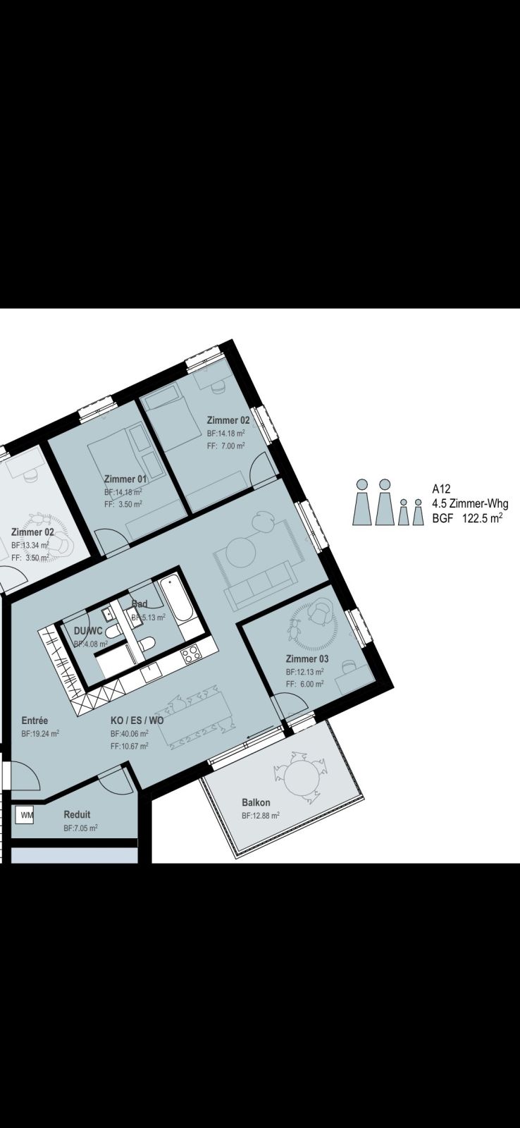 Neubau 4.5 Zimmer-Wohnung in Bilten - LETZTE WOHNUNG -  Bild 5