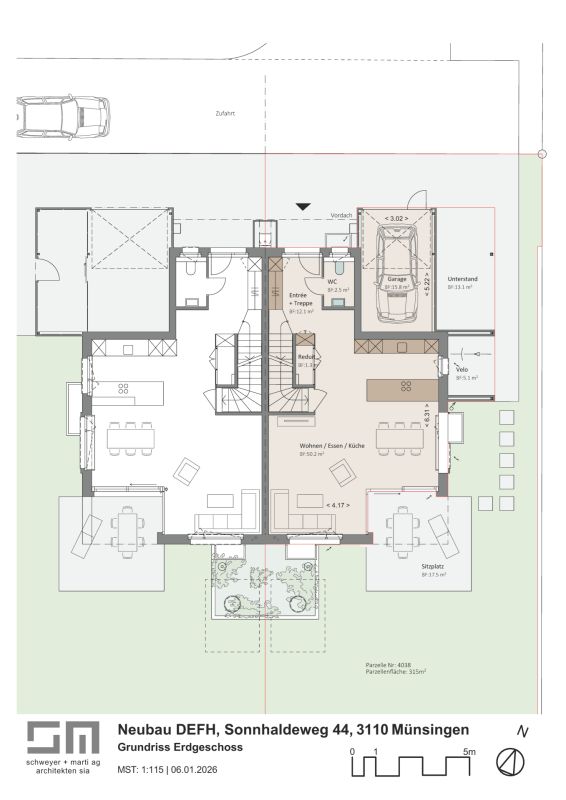 Neubau-Doppeleinfamilienhaus mit Alpensicht zu verkaufen -  Bild 7