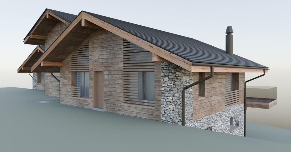 Construction de 3 chalets mitoyens - Chalet 5.5 pièces - image - 3