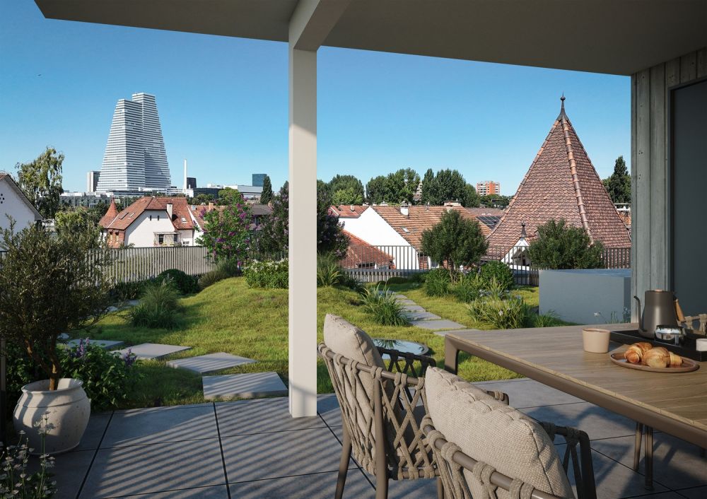 Exklusive 3.5-Zimmer-Attikawohnung mit Panoramablick, Dachgarten und sep. Studio - Bild 1