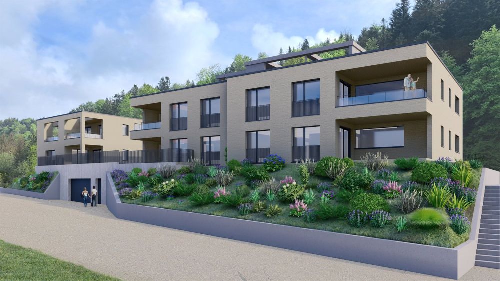 Reserviert - Exklusive Atriumwohnung mit Panoramablick auf die Berge inkl. zwei Einstellhallenplätze - Bild 3