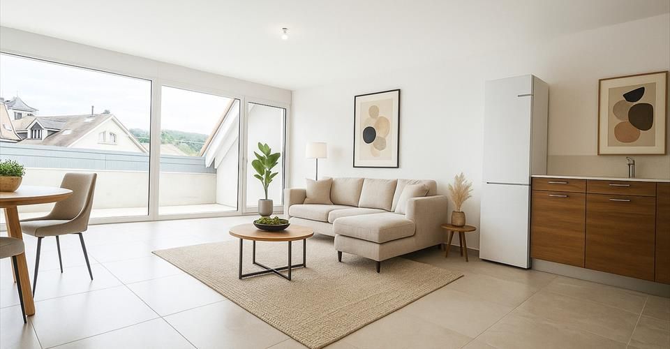 Corcelles - 3.5 pièces neuf avec terrasse et galetas - Appartement 3.5 pièces - image - 3