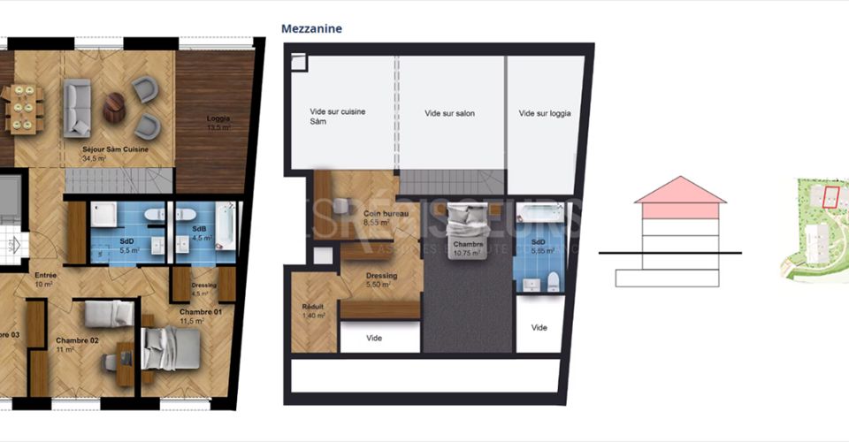 Attique neuf de 6 pièces - confort moderne, nature & calme - Appartement 6 pièces - image - 6