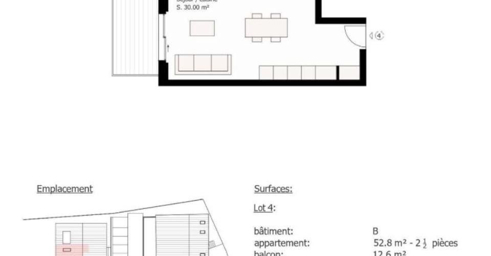 Appartement de 2.5 pièces avec balcon et vue sur le Jura - Appartement 2.5 pièces - image - 8