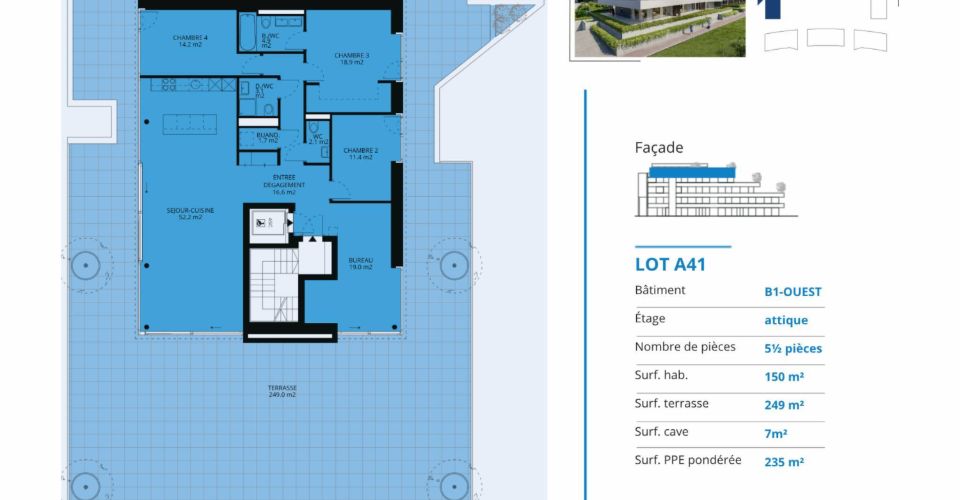 Attique neuf de 5.5 pièces avec rooftop terrasse - Attique 5.5 pièces - image - 13