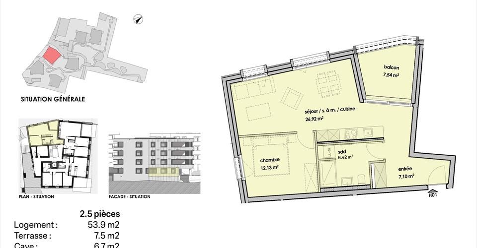 ***RÉSERVÉ*** Appartement de 2.5 pièces au rez-de-chaussée - Appartement 2.5 pièces - image - 6