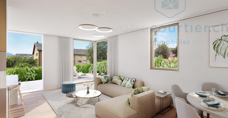 Villa contemporaine neuve de côté - chantier en cours - Maison 5.5 pièces - image - 6