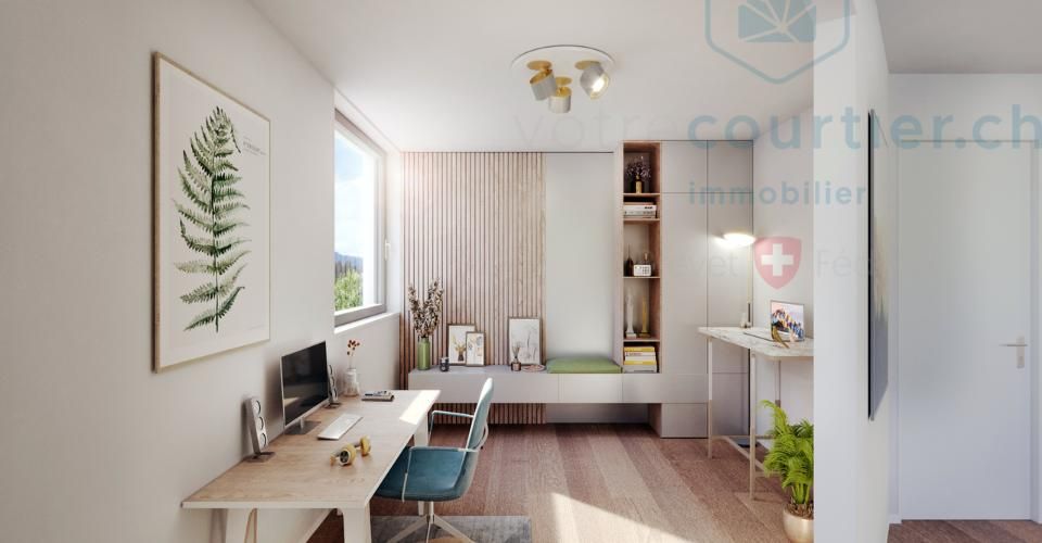 Villa contemporaine neuve de côté - chantier en cours - Maison 5.5 pièces - image - 7