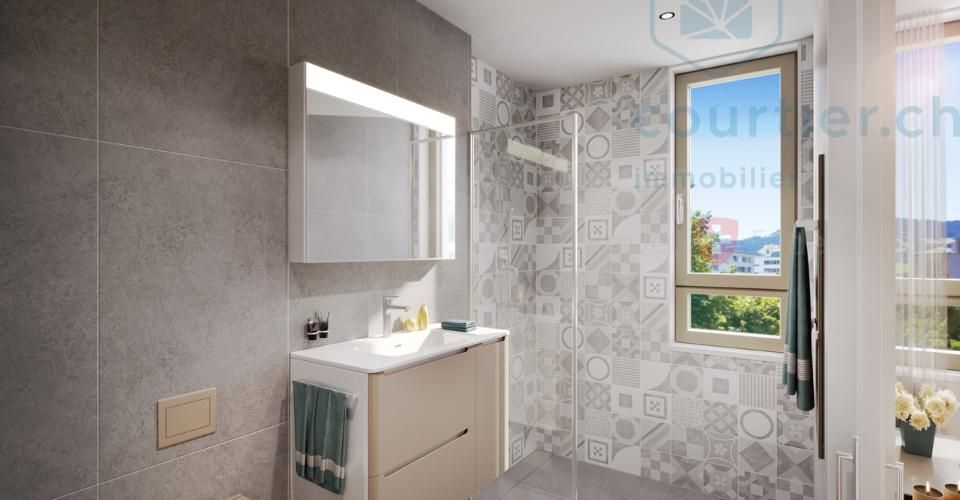 Villa contemporaine neuve de côté - chantier en cours - Maison 5.5 pièces - image - 9