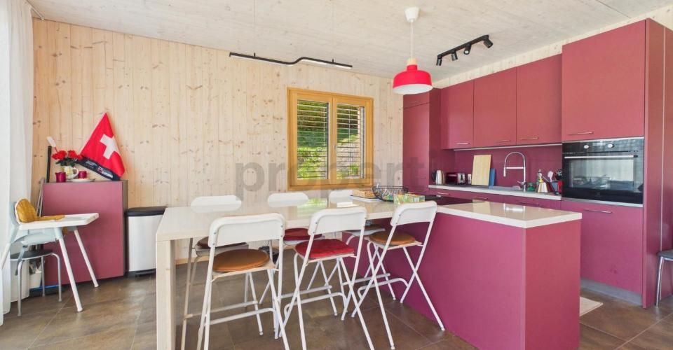 Moderne 5.5 pièces maison mitoyenne avec parking, Lens - Maison contiguë 5.5 pièces - image - 4