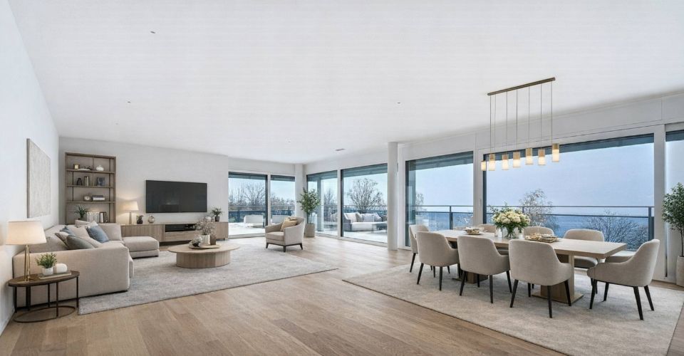UNIQUE ! Attique neuf de 5.5 pièces bénéficiant d'un rooftop terrasse - Attique 5.5 pièces - image - 2