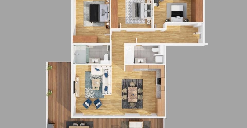 Résidence "Les Vergers" à Thielle - Appartement 4.5 pièces - image - 5