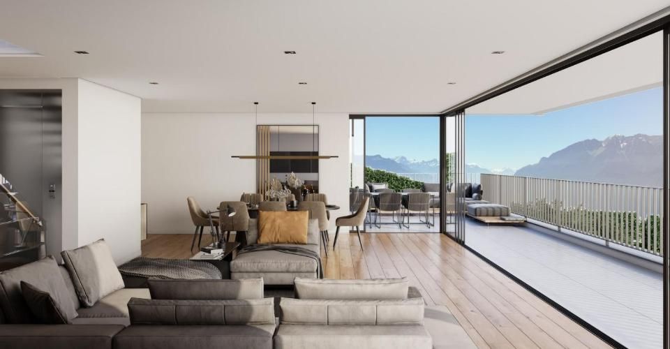 Une vue couper le souffle, villa individuelle sur plans. - Maison 6.5 pièces - image - 3