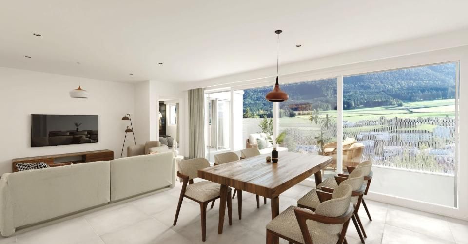 XCEPTIONNEL - A vendre superbes appartements/villas neufs en terrasse de haut standing de 5.5, 4.5, 3.5 et 2.5 pièces avec garage individuel - Maison terrasse 4.5 pièces - image - 11
