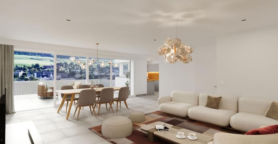XCEPTIONNEL - A vendre superbes appartements/villas neufs en terrasse de haut standing de 5.5, 4.5, 3.5 et 2.5 pièces avec garage individuel - Maison terrasse 4.5 pièces - image - 13