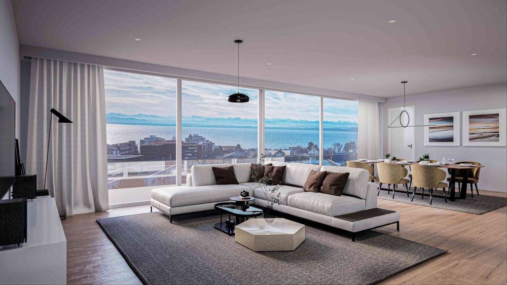 Attiques - Magnifiques appartements de 3.5 et 4.5 pièces avec vue exceptionnelle à Neuchâtel - Bild 3