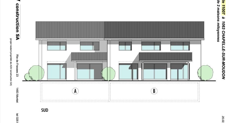 Dernière villa disponible – Projet neuf à Chapelle-sur-Moudon - Maison contiguë 4.5 pièces - image - 10