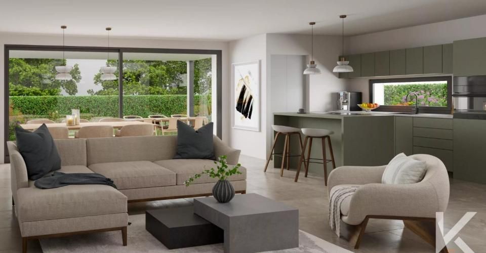 Dernière villa jumelée contemporaine de 5.5 pièces - Maison 5.5 pièces - image - 5
