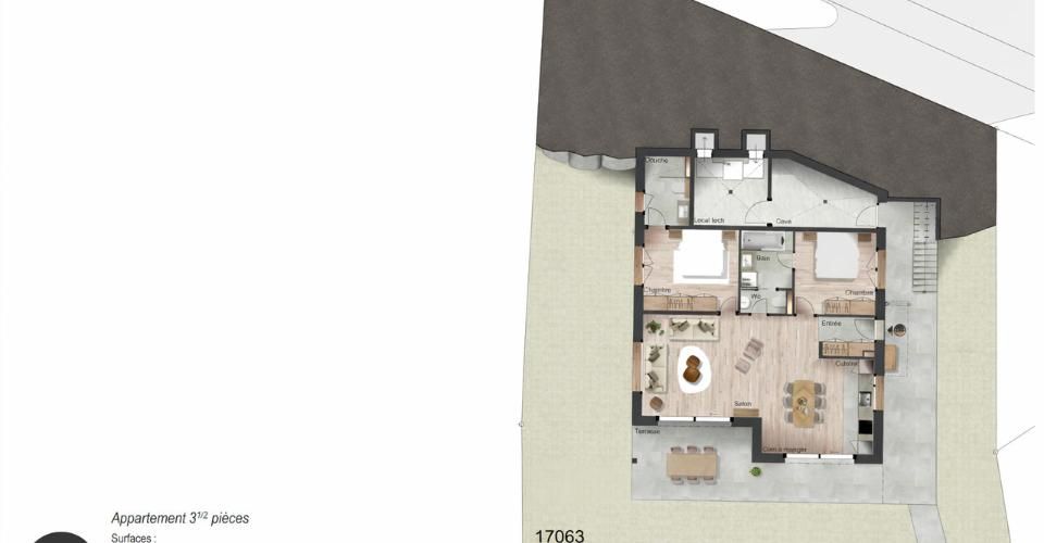 Quand modernité et montagne se rejoignent - Appartement 3.5 pièces - image - 10