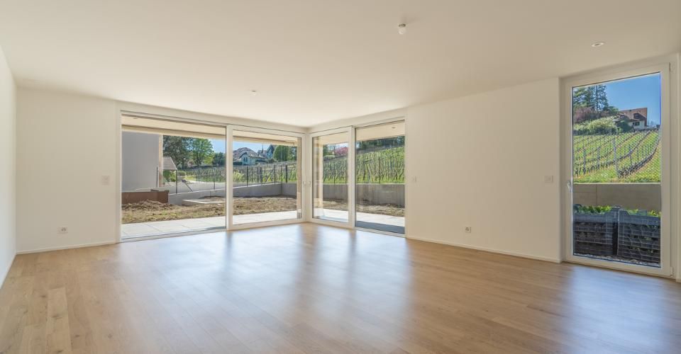 Rez-de-jardin de 3,5 pièces avec terrasse et jardin privatif - Appartement 3.5 pièces - image - 2