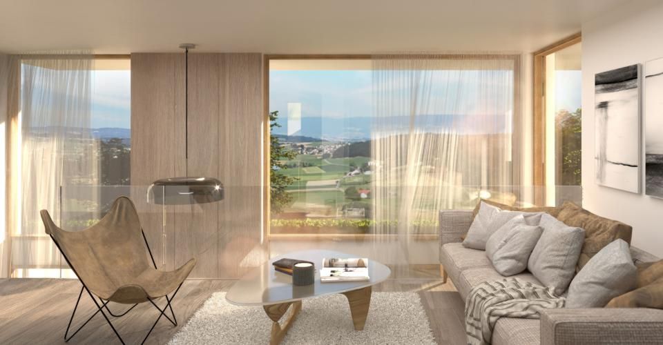 Le Domaine du Blanchet - Spacieuses villas contemporaines entre ville et nature - Maison jumelée 6.5 pièces - image - 3