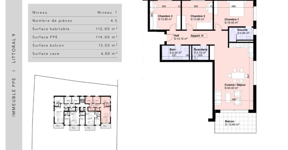 Résidence L9 à Chez-Le-Bart - Appartement 4.5 pièces - image - 6