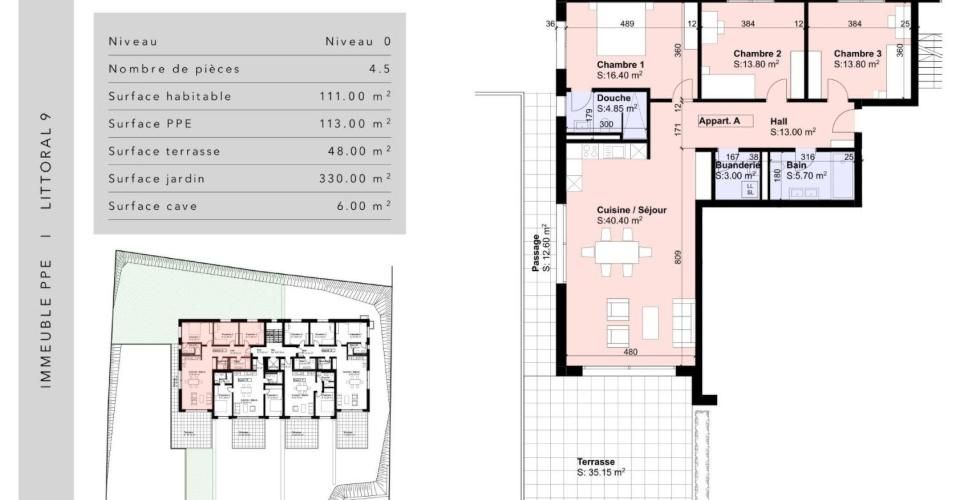 Résidence L9 à Chez-Le-Bart - Appartement 4.5 pièces - image - 3