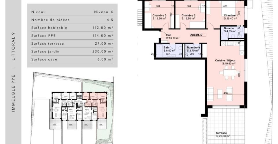 Résidence L9 à Chez-Le-Bart - Appartement 4.5 pièces - image - 4