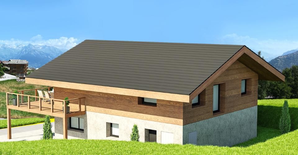 Chalet neuf dans un cadre unique proche de toutes les commodités avec garage et 5 pces et demi - Chalet 5.5 pièces - image - 6