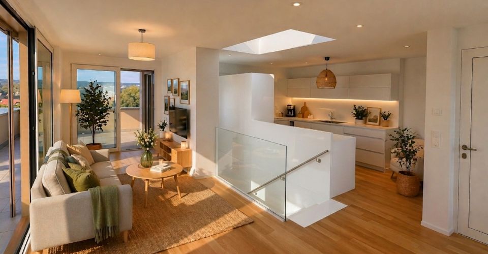 Magnifique duplex avec grande terrasse de 36 m² lumineux et moderne - Duplex 4 pièces - image - 1