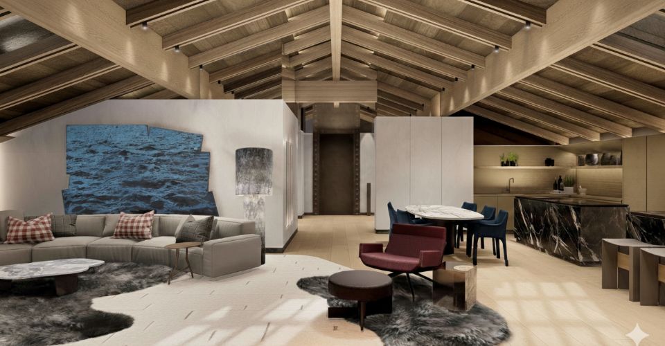 Exclusivité: Attique a Gstaad designé par "SAOTA" - Attique - image - 4