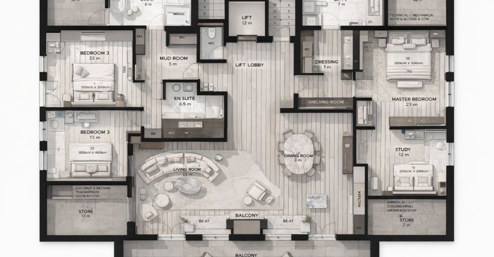 Exclusivité: Attique a Gstaad designé par "SAOTA" - Attique - image - 6