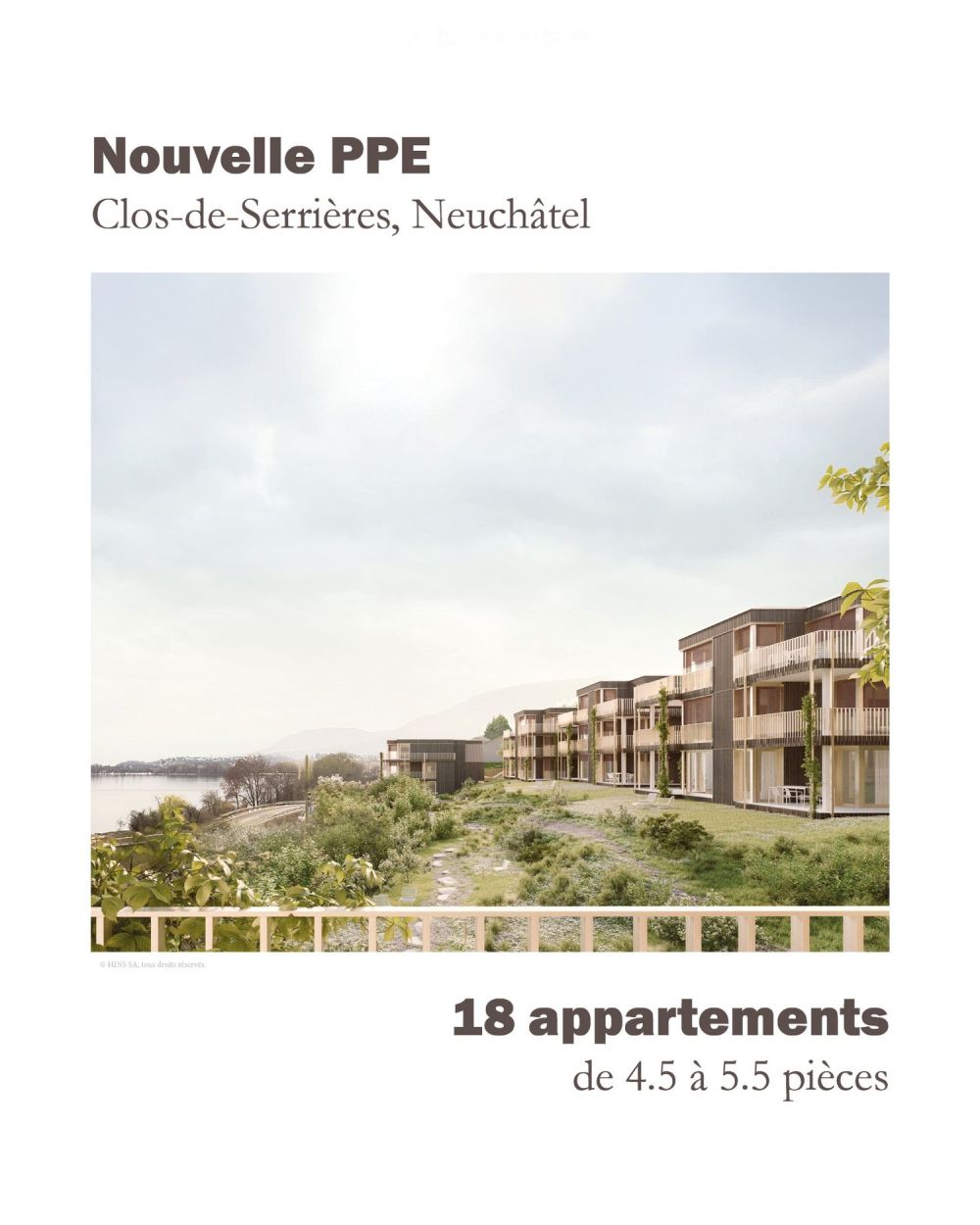 Nouveau : Clos-de-Serrières PPE d'exception de 4.5 à 5.5 pcs -  Bild 1