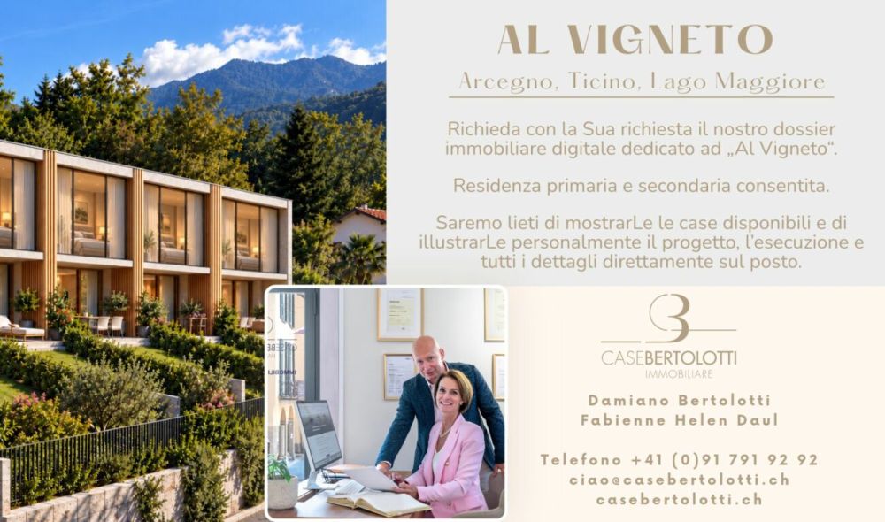 RARITÄT: Neubau mit Zweitwohnsitz - AL VIGNETO Arcegno -  Bild 8