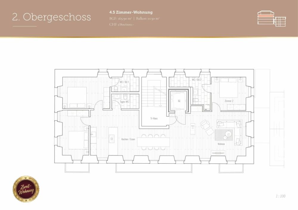Traumhafte Wohnung "Zur Alten Post" bei der Kirche im Dorfzentrum - Bild 4