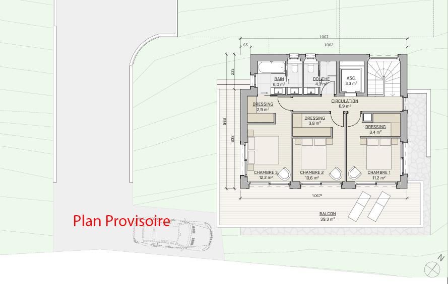 Luxuriöses Chalet mit 4,5 Zimmern in Crans-Montana auf Plan (mit Baugenehmigung) -  Bild 10