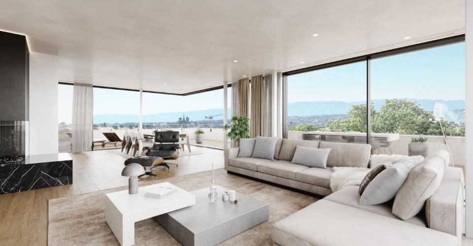Exceptionnel attique neuf de 295 m2 avec terrasse de 182 m2 aux Eaux-Vives - Attique 5.5 pièces - image - 2