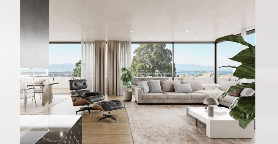 Exceptionnel attique neuf de 295 m2 avec terrasse de 182 m2 aux Eaux-Vives - Attique 5.5 pièces - image - 4