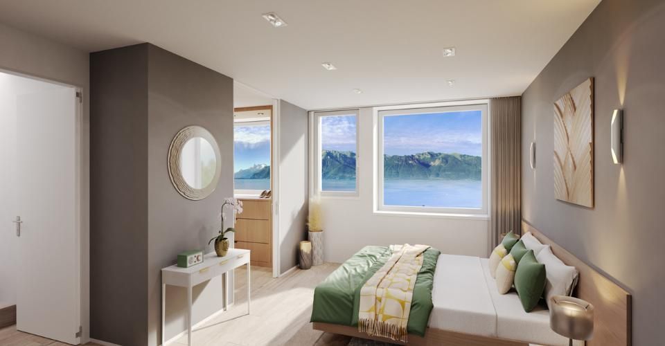 A quelques pas du lac Léman, villa mitoyenne de standing, vue panoramique - Villa 5.5 pièces - image - 11