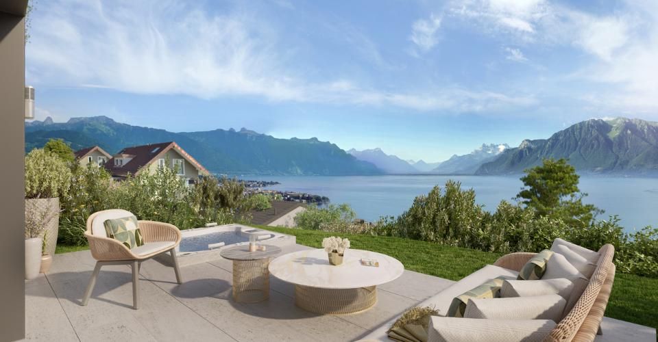 A quelques pas du lac Léman, villa neuf de standing avec vue panoramique - Villa 5.5 pièces - image - 4