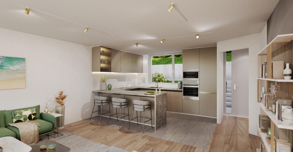 Proche Vevey, nouveau projet de 3 villas de 5.5 pces - vue panoramique - Maison contiguë 5.5 pièces - image - 9