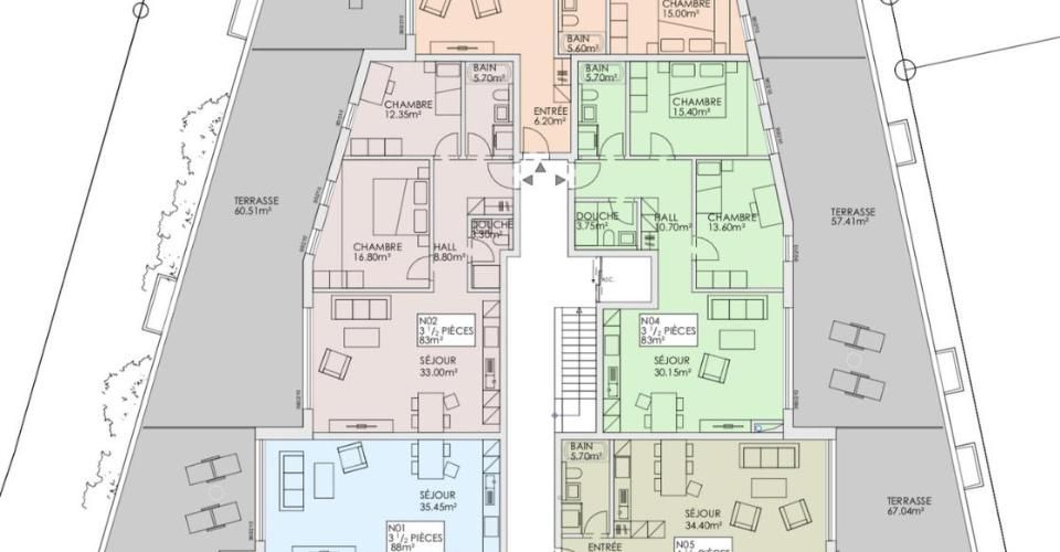 Rossemaison – Appartement neuf de 3.5 pièces Minergie-P avec terrasse - Appartement 3.5 pièces - image - 13