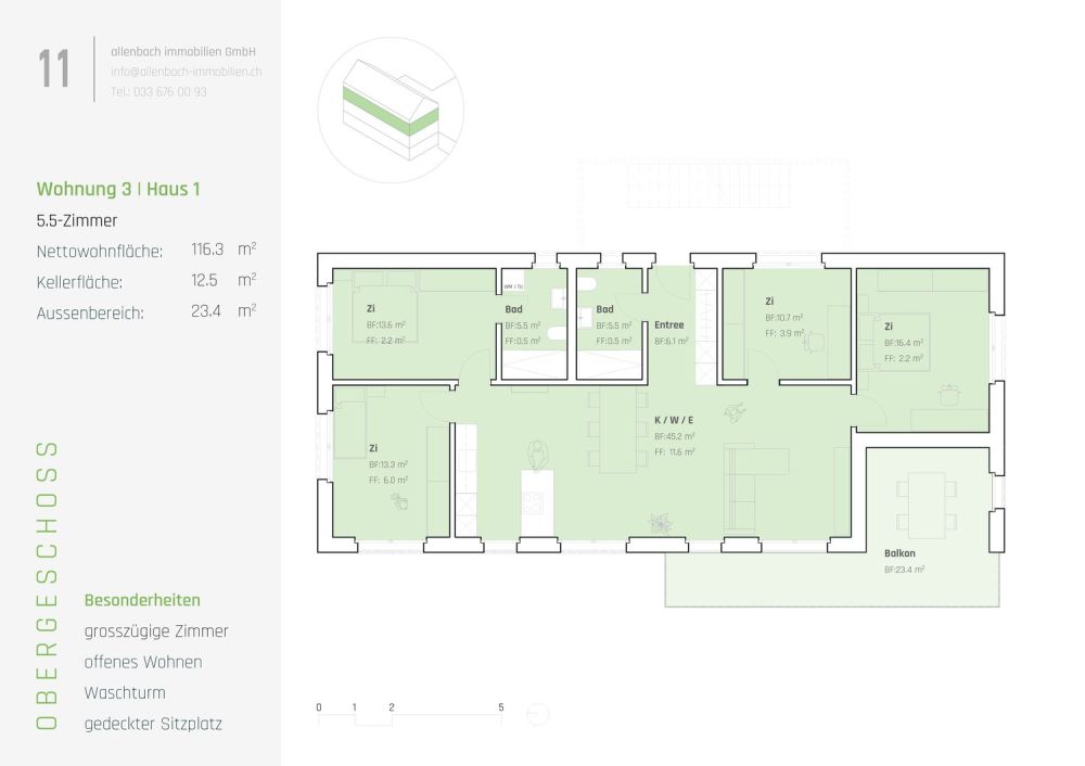 "Sternen" Moderne 5.5-Zimmer-Neubauwohnung in Heimberg -  Bild 4