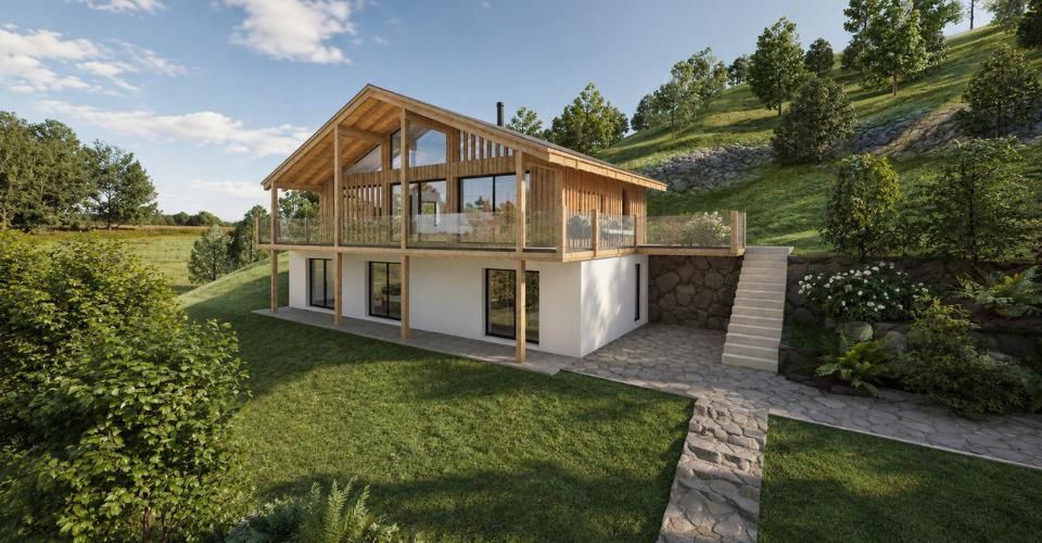 Grand confort et panorama alpin à Vollèges - Villa 4.5 pièces - image - 2