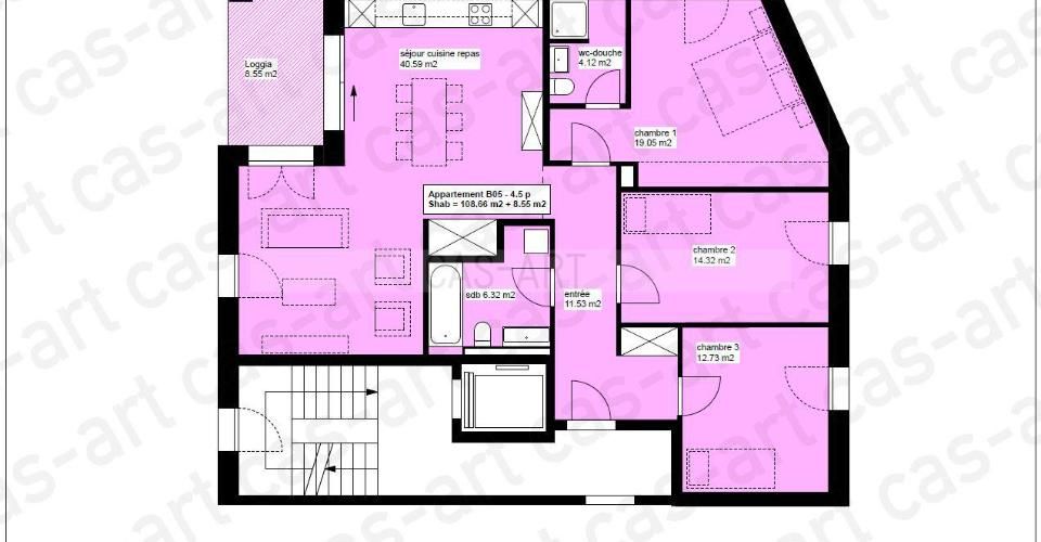 Appartement 4.5 pièces - Appartement 4.5 pièces - image - 4