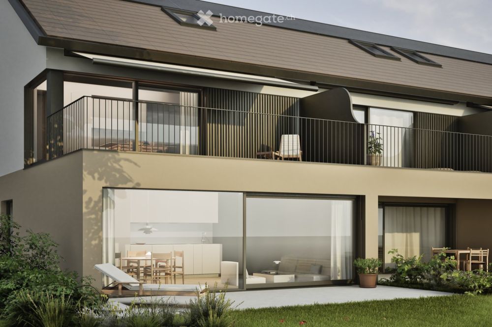 Appartement 4.5 pièces REZ JARDIN _SUD_GRANDE TERRASSE_VUE -  Bild 1