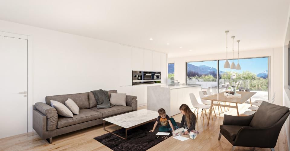 Appartement de 4.5 pièces en attique - lot 74 ALEGRIA à Uvrier - Attique 4.5 pièces - image - 3