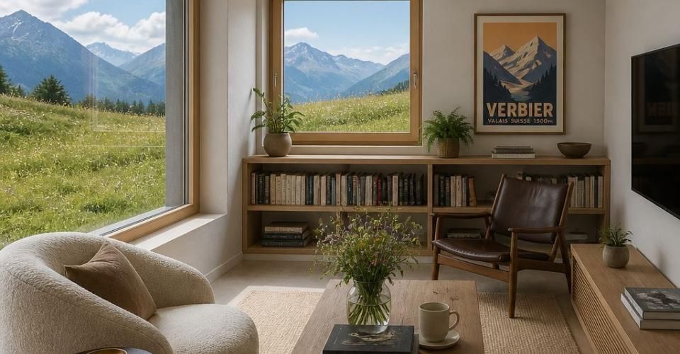 Paix et sérénité, jardin et montagnes - Appartement 4.5 pièces - image - 7